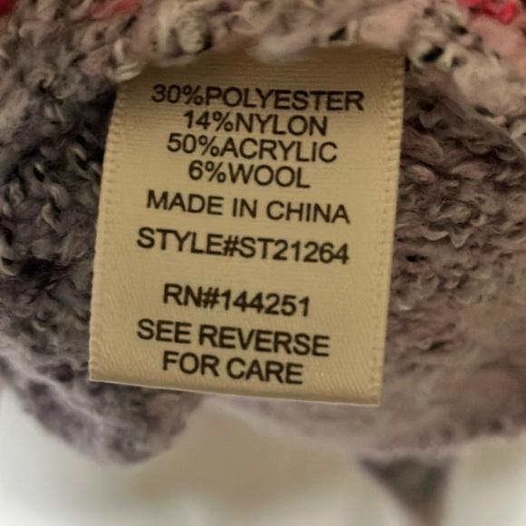 Sincerely Jules: Colorful Knit Wool Blend Sweater- Bell Sleeve- Cropped- M - Picture 3 of 16